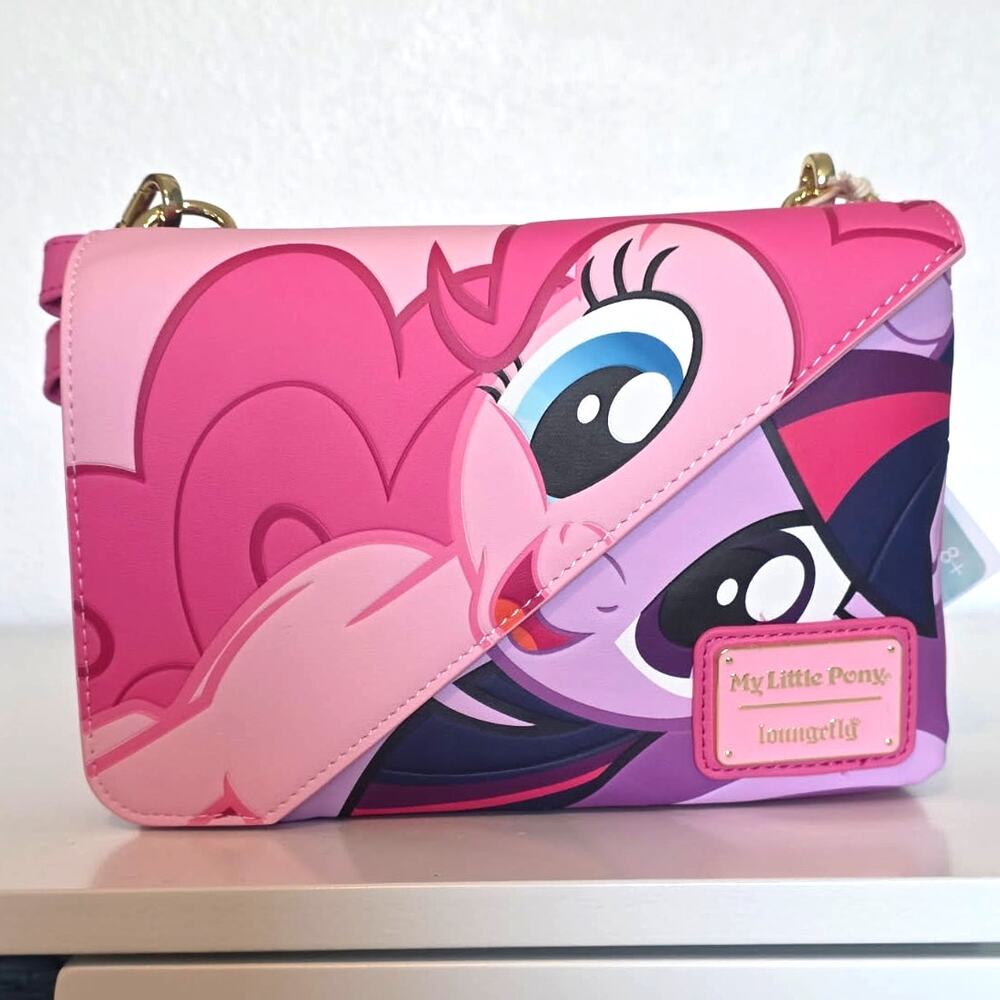 Loungefly My Little Pony Twilight Sparkle & Pinkie Pie Crossbody Bag | NWT - Picture 2 of 7